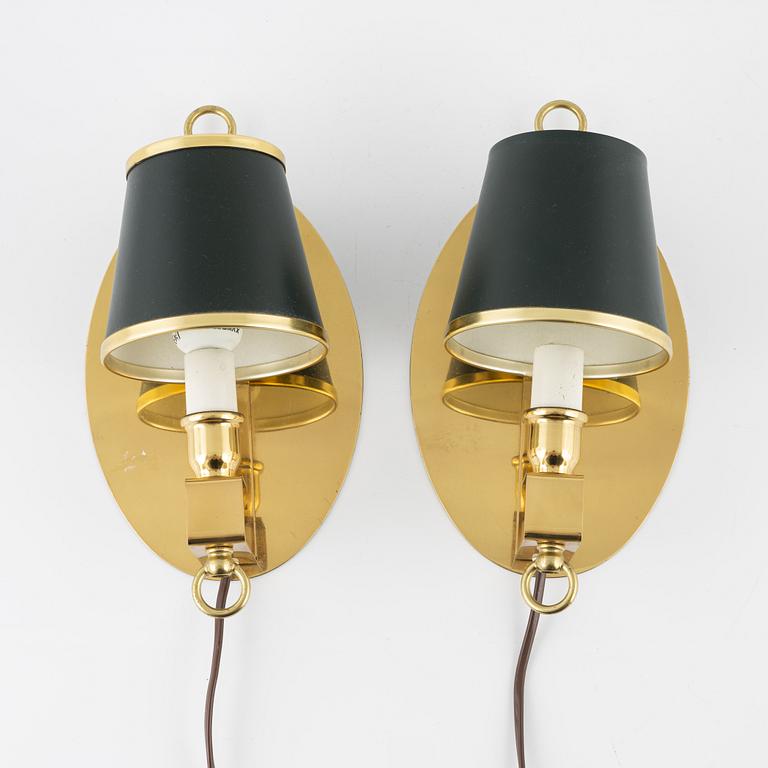 A pair of model '6315' wall lights, Boréns, second half of the 20th Century.