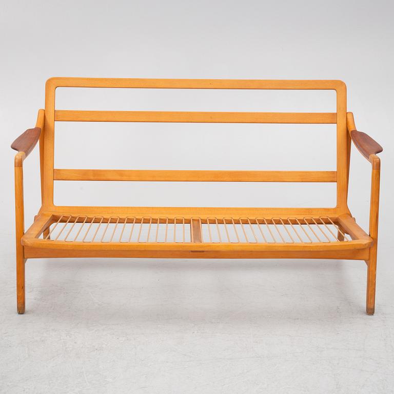 Tove & Edvard Kindt Larsen, a model 117 sofa, France & Daverkosen, Denmark, designed in 1956.