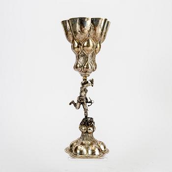 Ragnar Ericson druvpokal barockstil silver Malmö 1939.