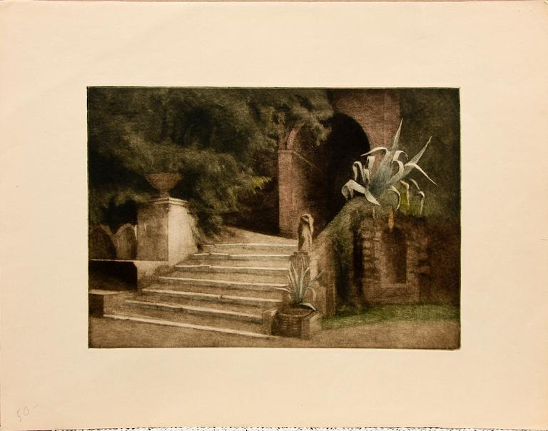 PETER ILSTED, mezzotint, ej sign.