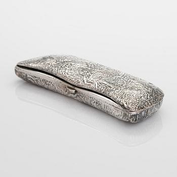 A silver cigar box and glasses case, Norway and Finland, first half and mid-20th century.