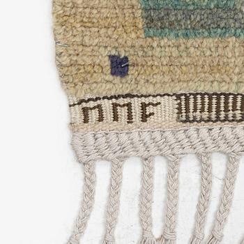 Märta Måås-Fjetterström, a carpet, 'Joakim', flat weave, c. 317 x 215 cm, signed MMF.