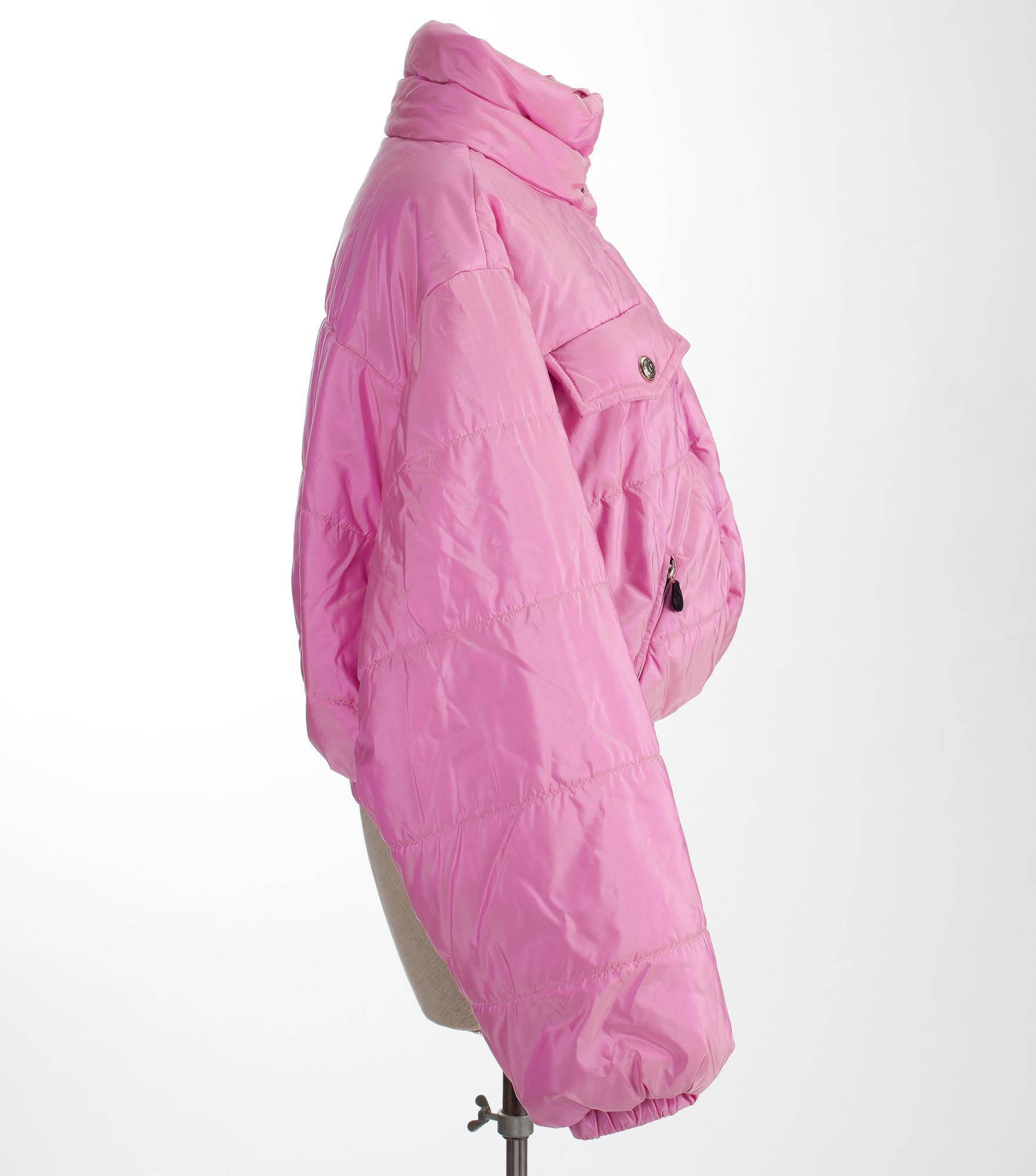 A Chanel silk winterjacket.