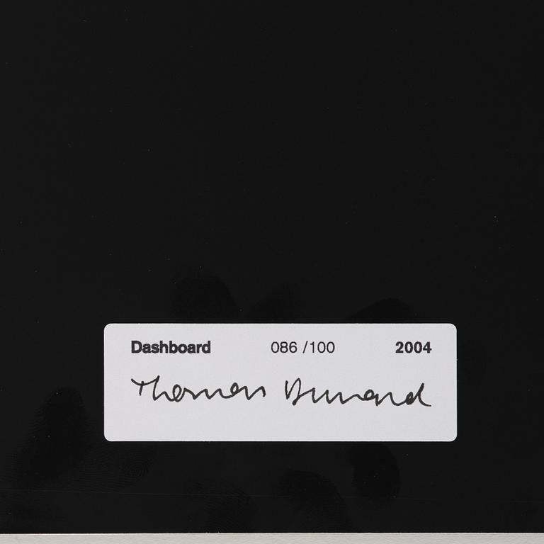 Thomas Demand, "Dashboard", 2004.