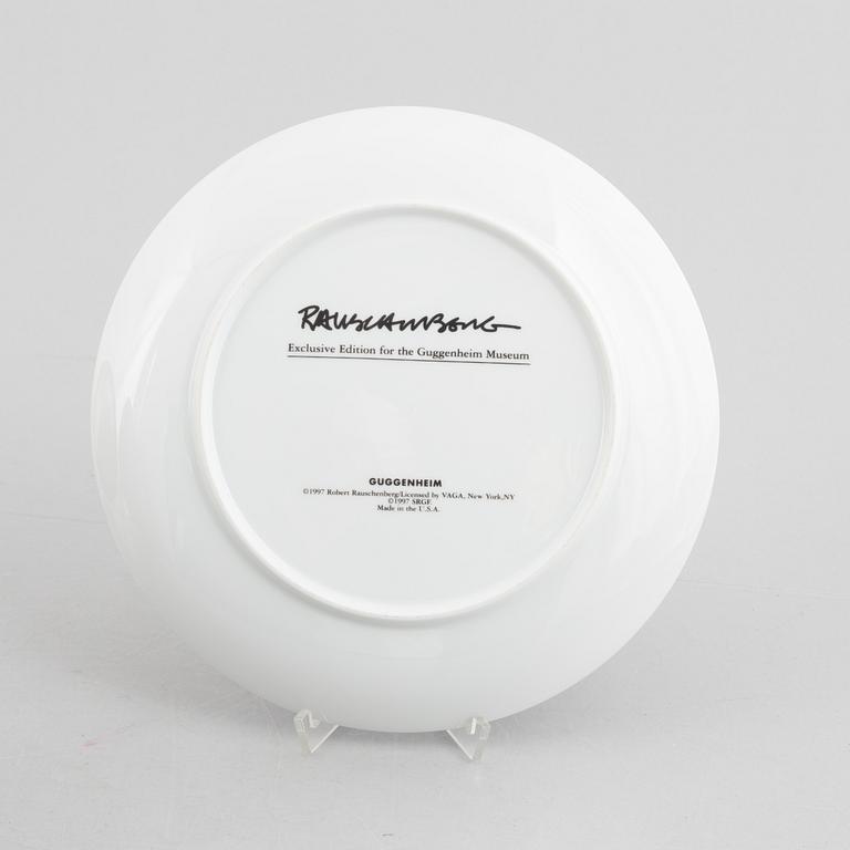 Robert Rauschenberg, tallrikar, 5 st, exclusive edition för Guggenheim Museum, USA, 1997.