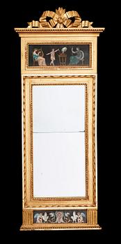 1256. A late Gustavian circa 1800 mirror.