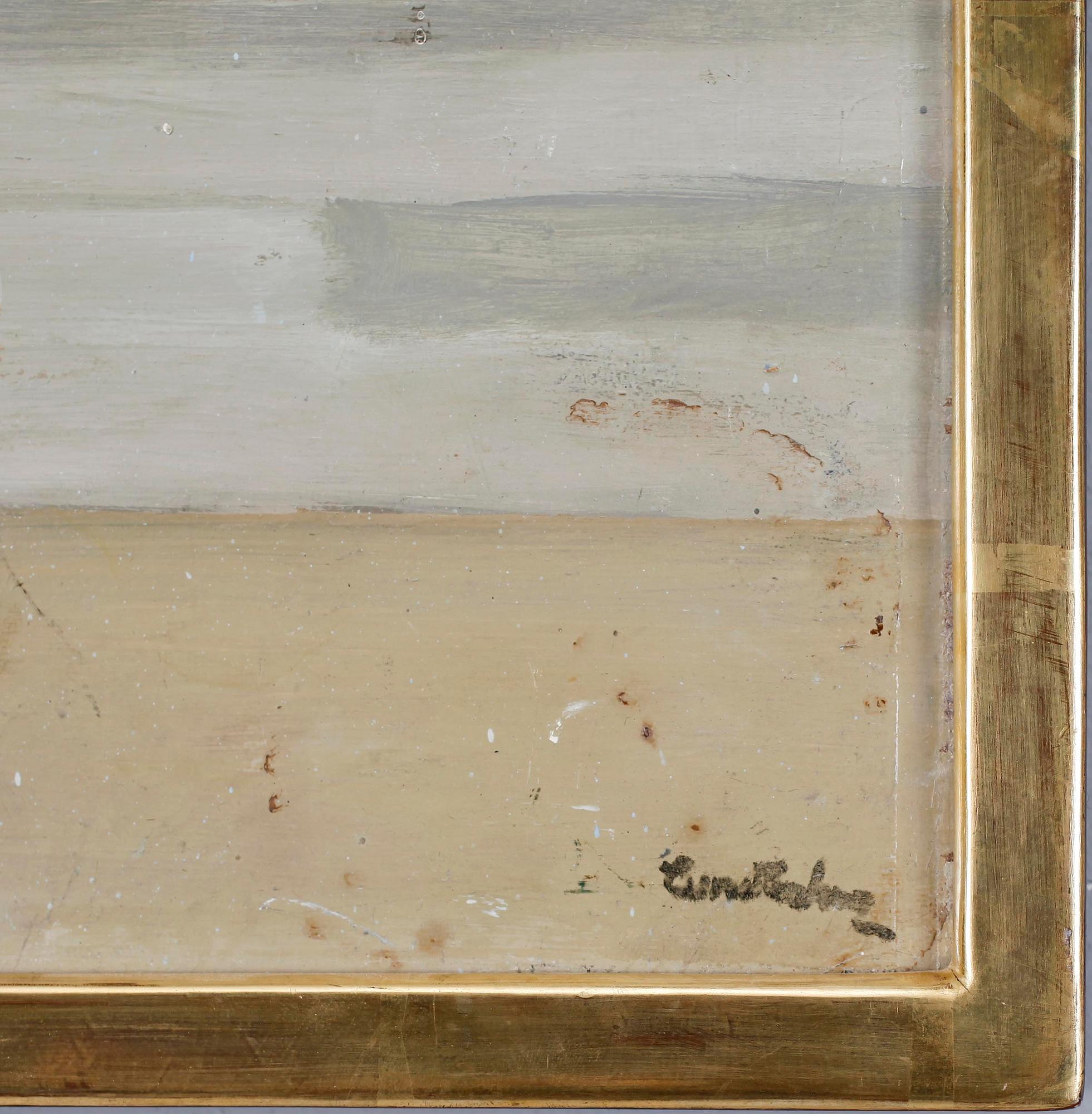 SIXTEN LUNDBOHM, olja på pannå, sign.