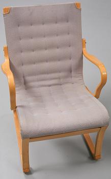 FÅTÖLJER, ett par, "Mina", Bruno Mathsson, 1900-talets andra hälft.