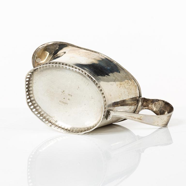 Lars Magnus Hörvall, gräddkanna, silver, Eksjö, 1814.