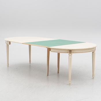 Dining group, 10 pieces, Gustavian style, 20th century.