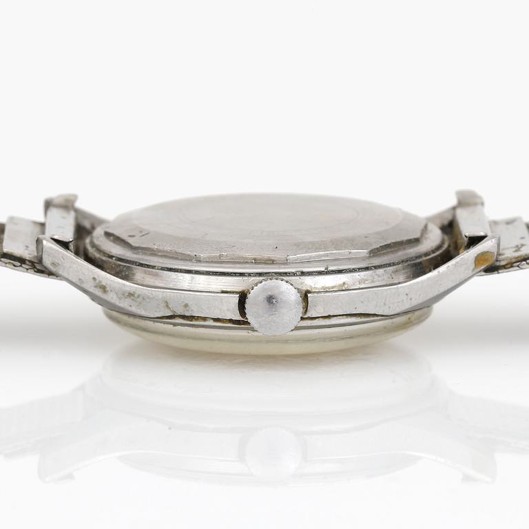 ARMBANDSUR, rostfri stål, Longines 'Automatic', omkring 1900-talets mitt.