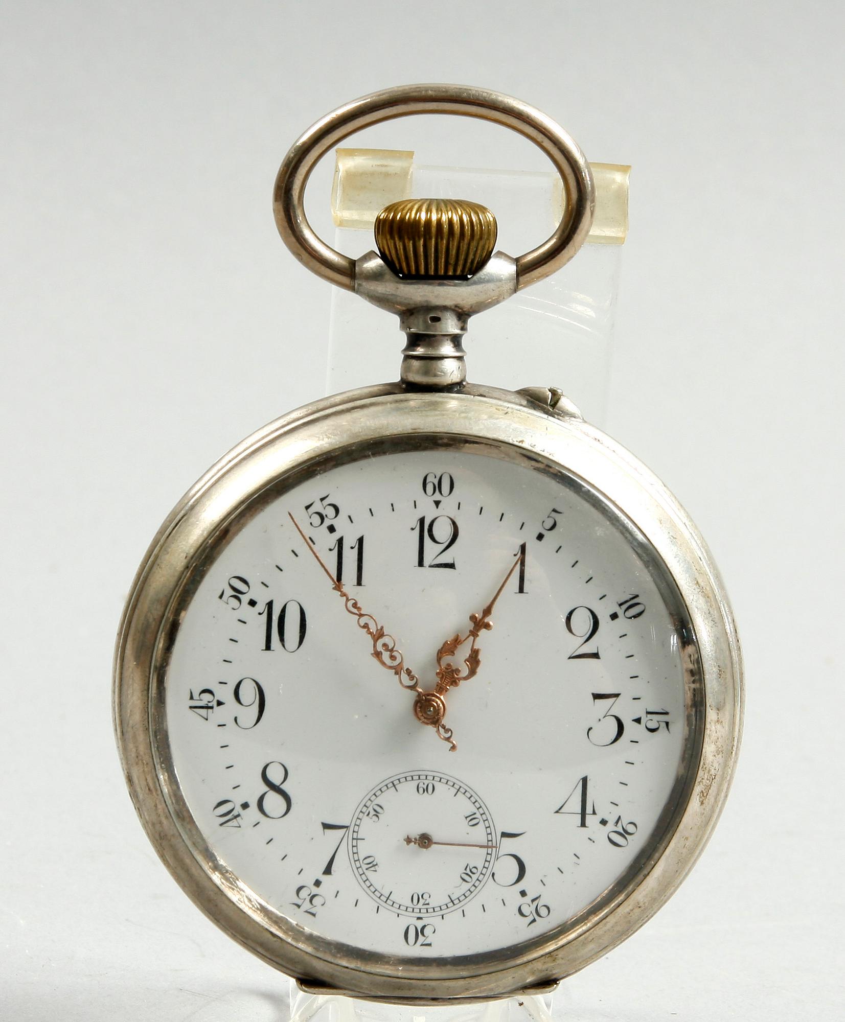 FICKUR, "Spiral Brequet Ancre 19 rubis", silver och FICKUR, 18k guld.