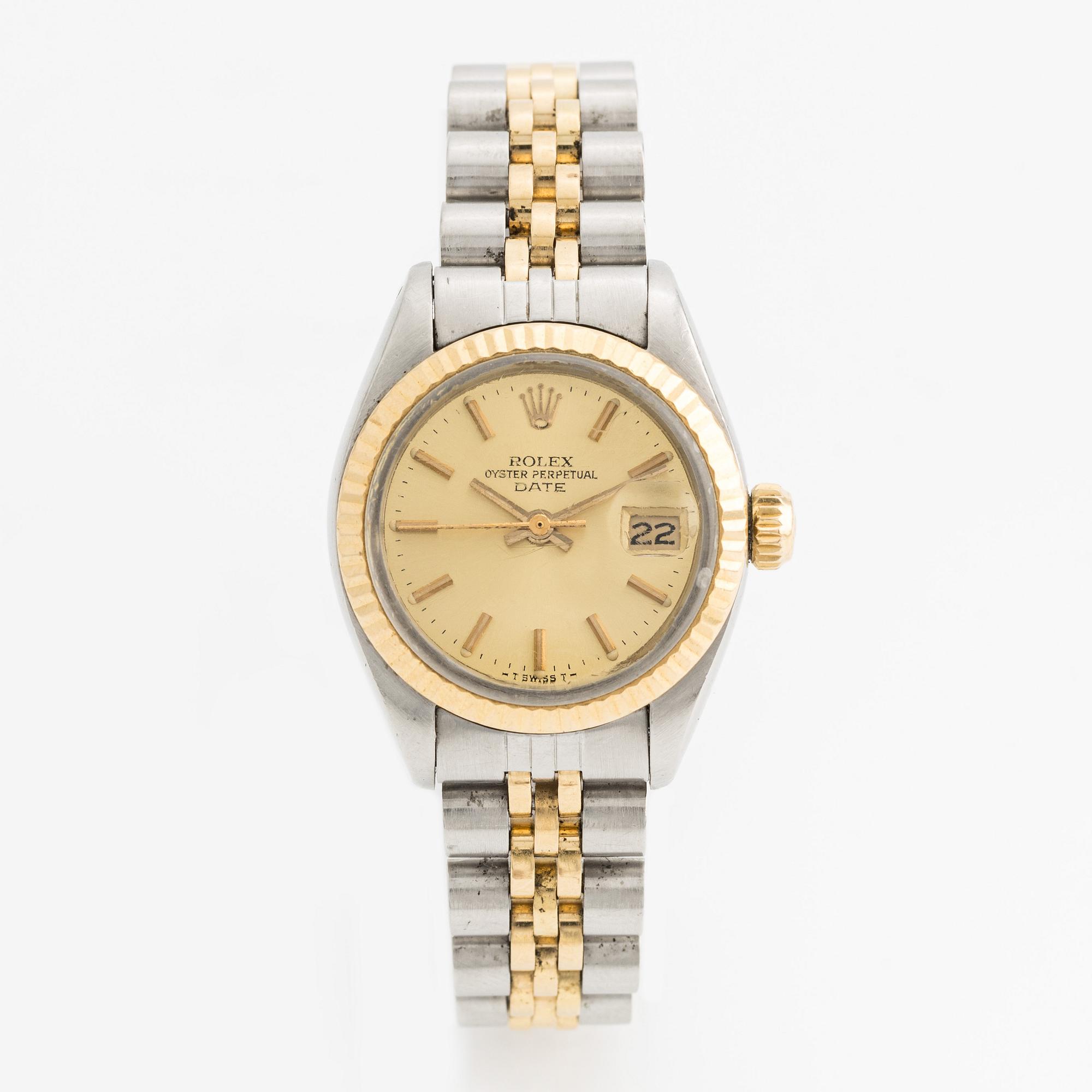Rolex, Oyster Perpetual, Date, armbandsur, 26 mm.
