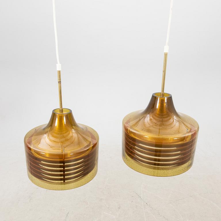 Ceiling lamps, a pair of Fagerhult from the 1960s/70s.