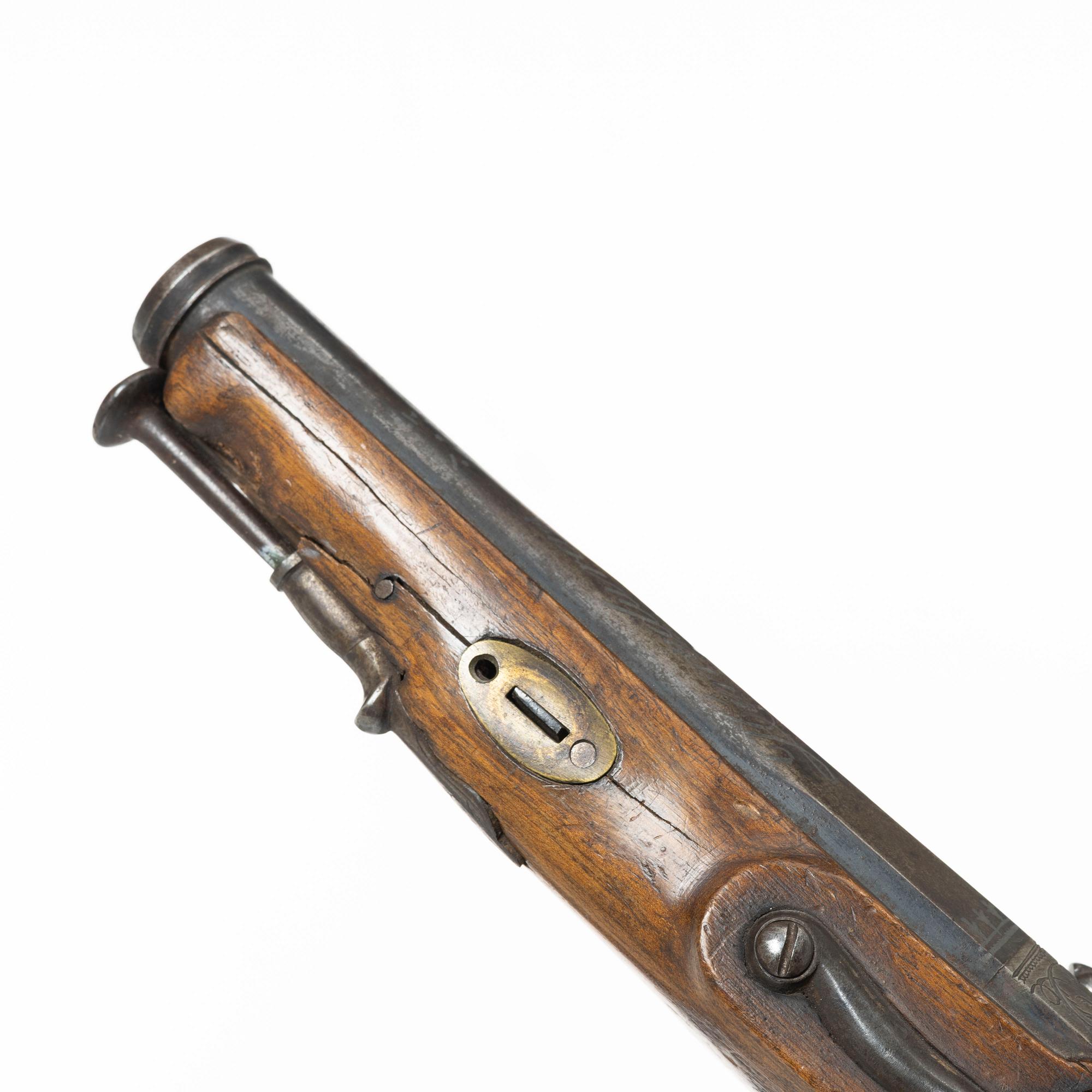 Hammerlock pistol, Spanish, dated 1841.