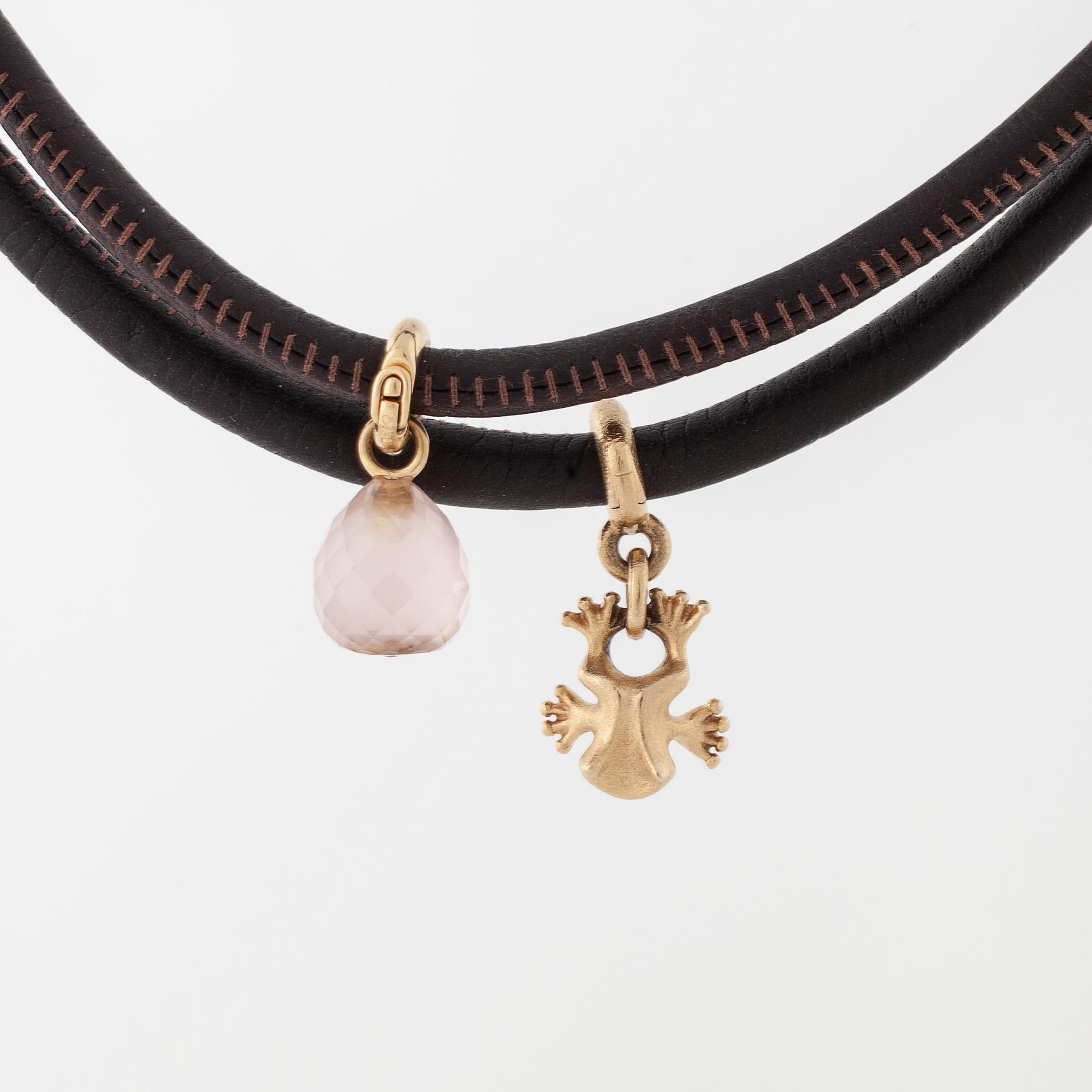 OLE LYNGGAARD, a bracelet with two "Sweet drops" charms.