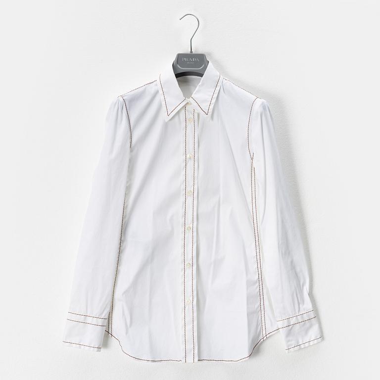 Prada, a white shirt, size 38.