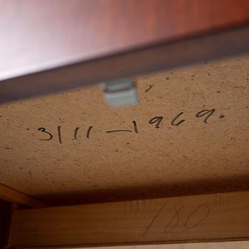 A Gustavian style desk, mid-20th century.