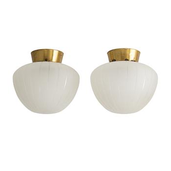 Ceiling lamps, a pair, Swedish Modern, 1940s.
