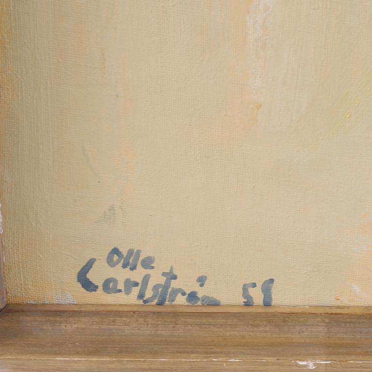 OLLE CARLSTRÖM, olja på duk, signerad och daterad 1958.