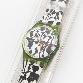 Swatch, Flaeck, Felice Varini, armbandsur, 34 mm.