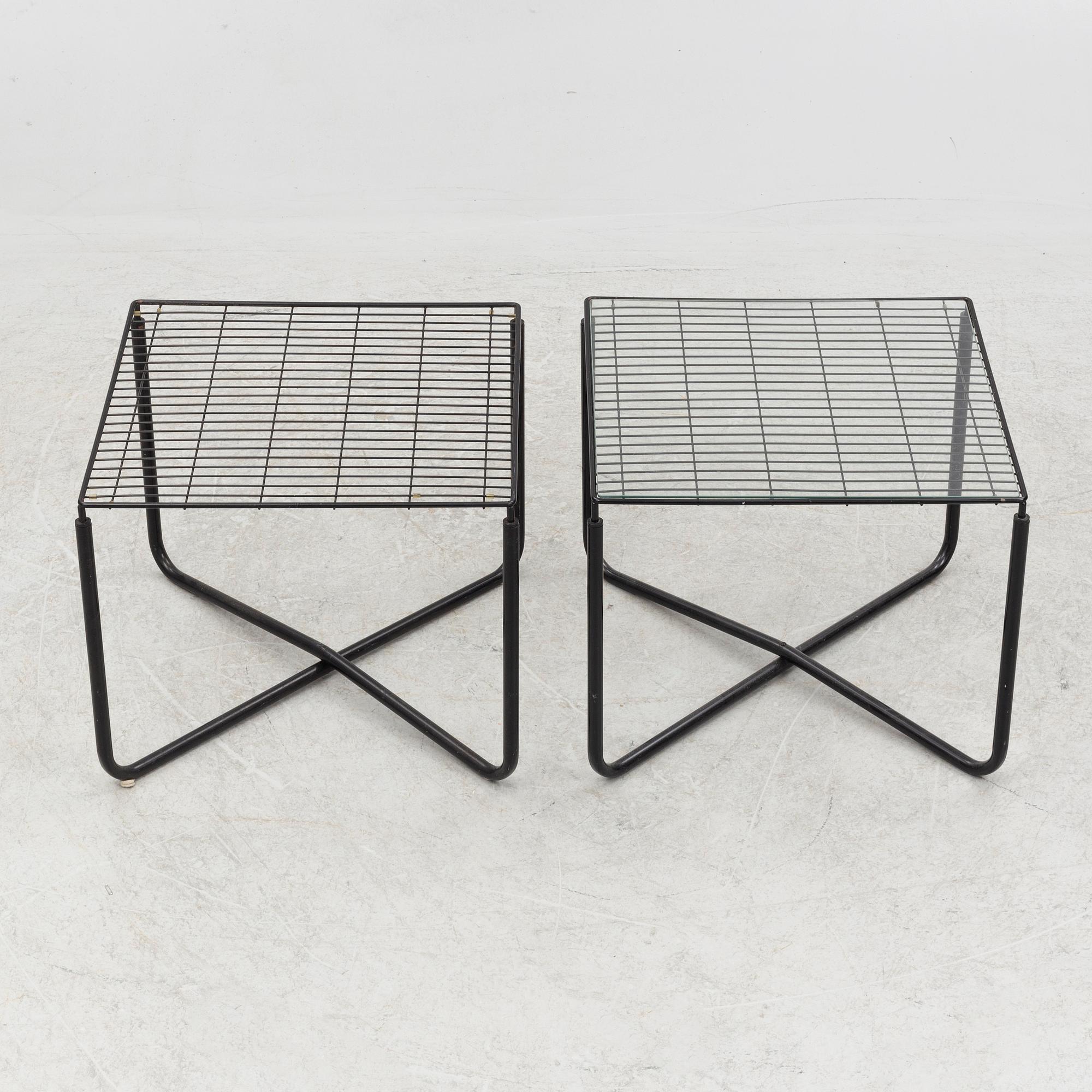 Niels Gammelgaard, a pair of 'Järpen' armchairs and tables, IKEA.