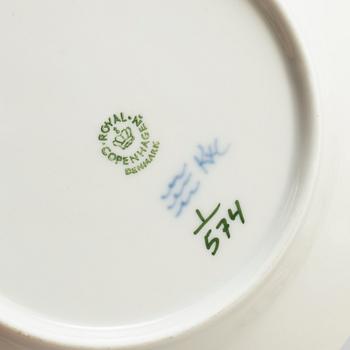 ROYAL COPENHAGEN, a 'Musselmalet' part coffee and dinner service, Denmark (83 pieces).