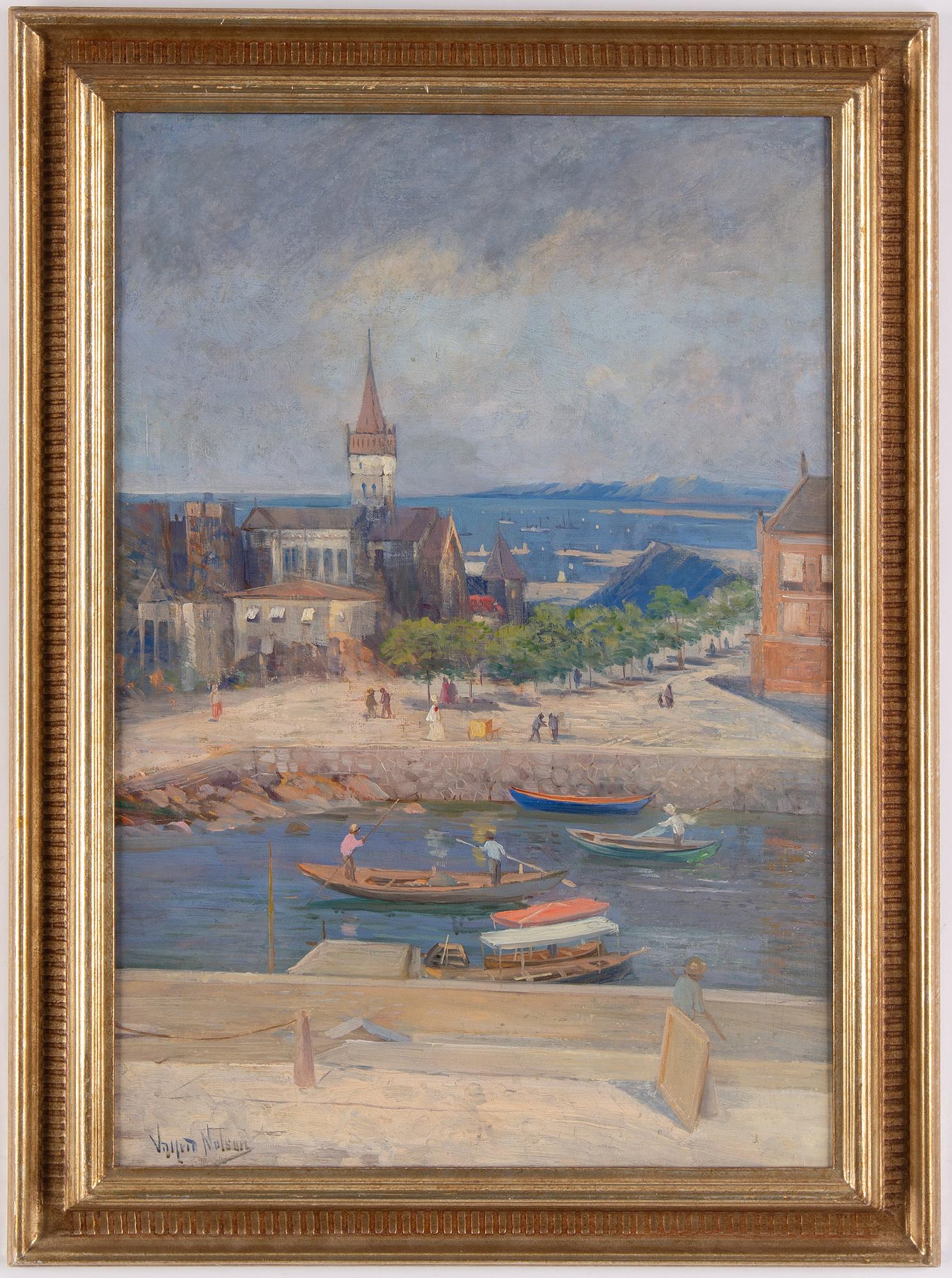 Valfrid Nelson, oil on canvas, signed.