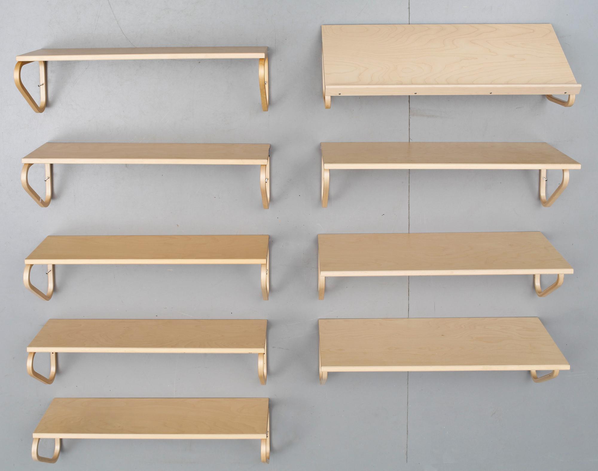 HYLLOR, 5st resp 4st, modell 112B resp 112A. Alvar Aalto, Artek.