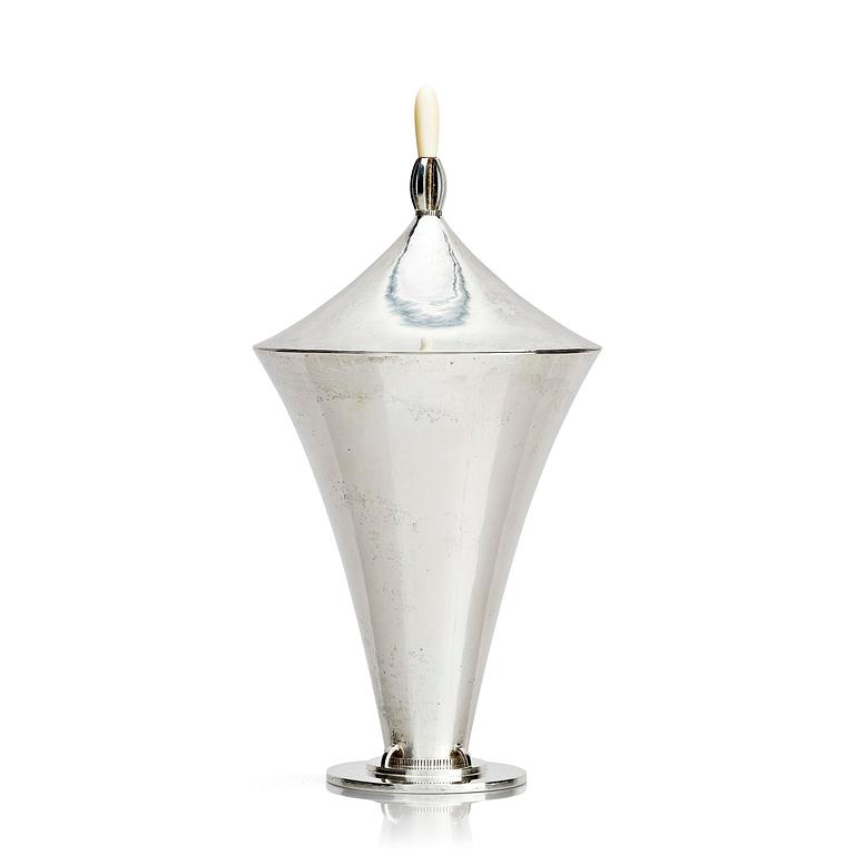 Wiwen Nilsson, a silver beaker with lid, Lund, Sweden 1927.