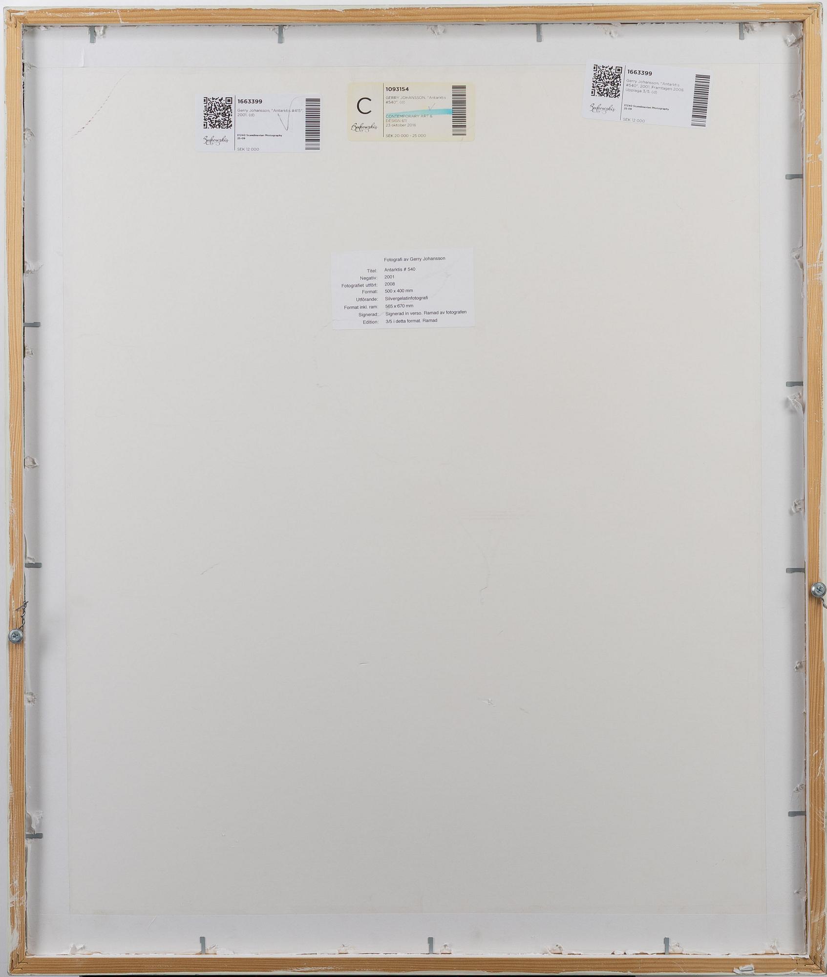 Gerry Johansson, "Antarktis #415", 2001.