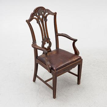 A Chippendale-style armchair, early 20th century.