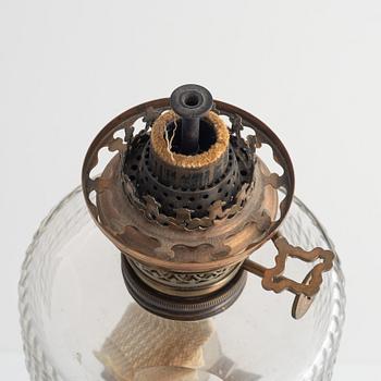 A kerosene lamp, Gusums bruk, Sweden, around the year 1900.