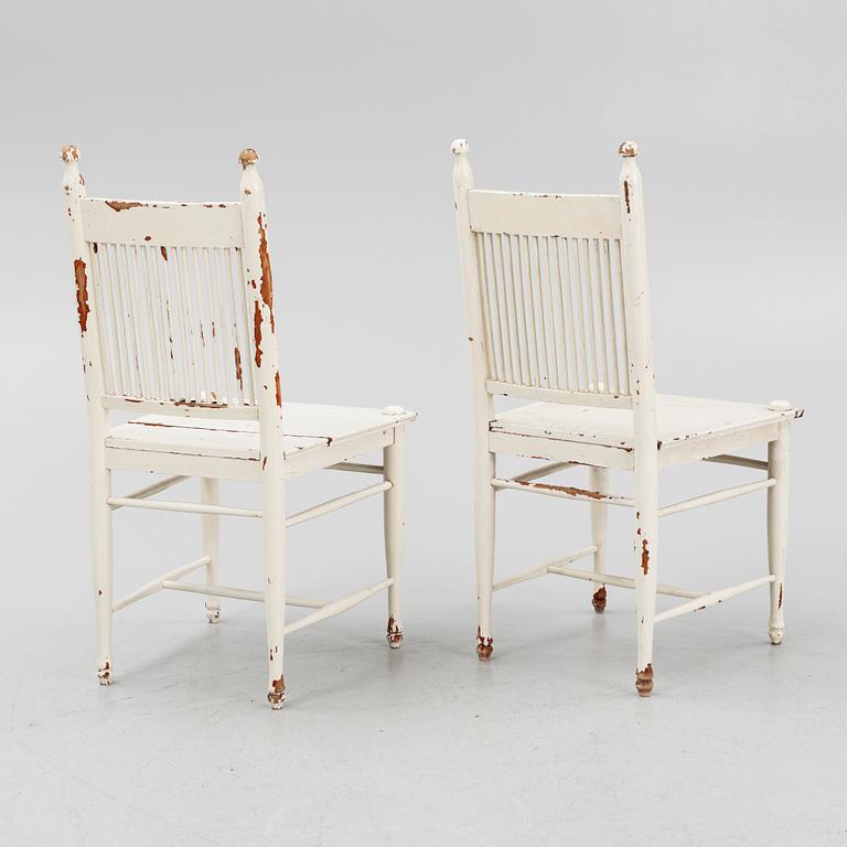 Carl Westman, chairs, 6 pcs, "Arbetarmöbeln", early 20th century.