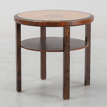 A Swedish Grace inlaid coffee table, 1930's.