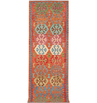 A Kilim runner, c. 298 x 84 cm.