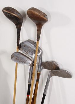 GOLFSET, 2 st, 1910/20-tal, England.
