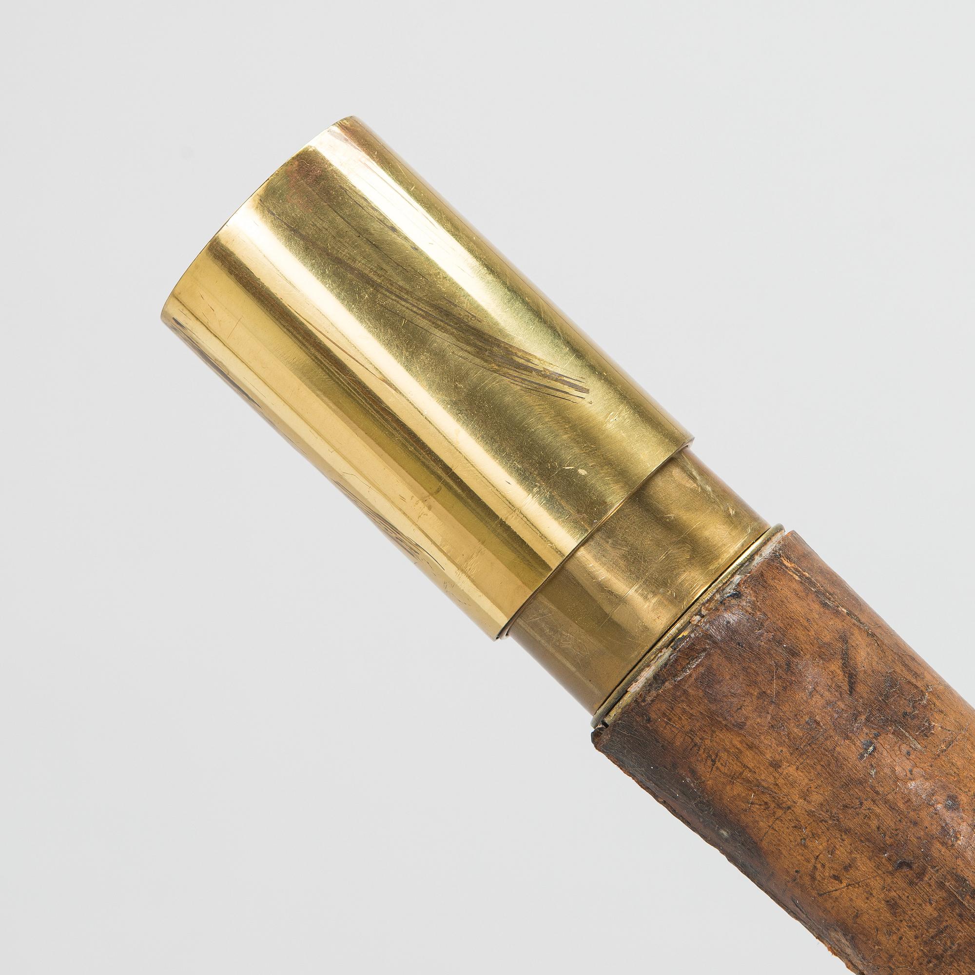 Teleskop med stativ, D. McGregor & Co Glasgow & Greenock, England, 1800/1900-tal.
