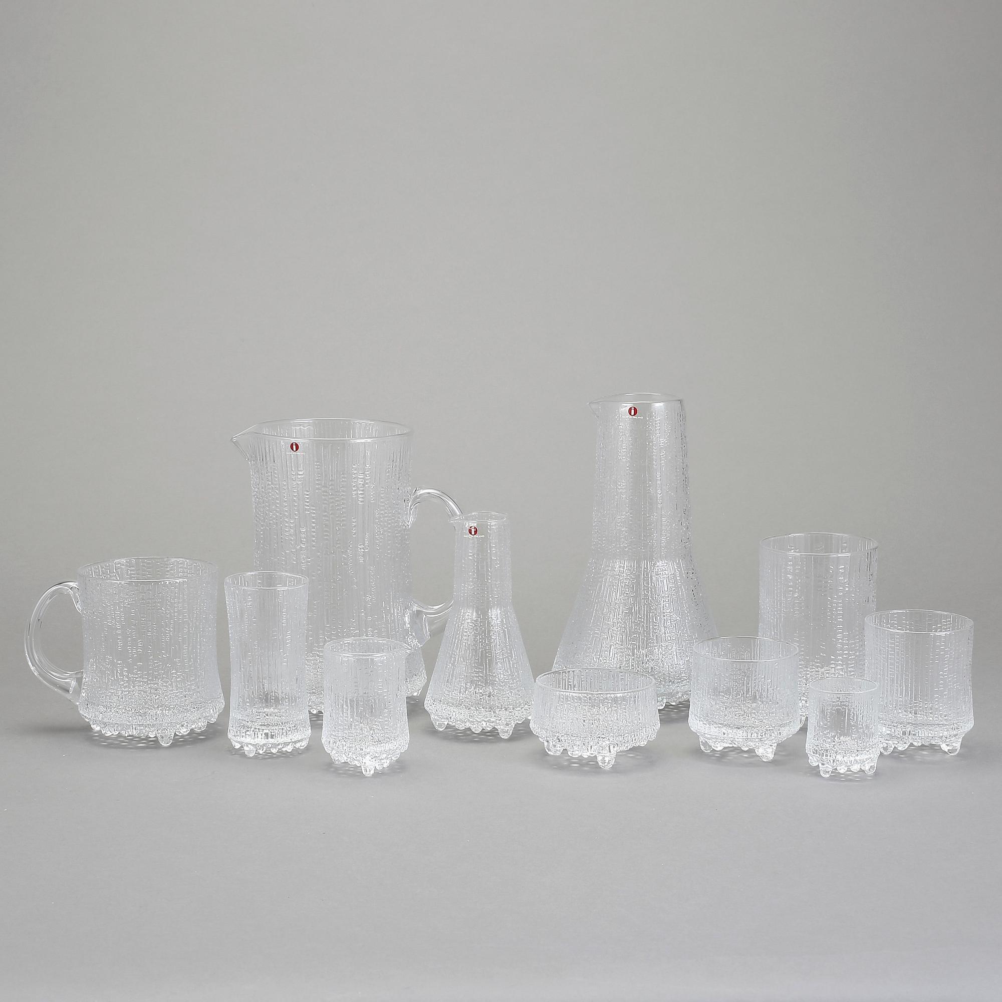 GLASSERVIS, 80 delar, "Ultima Thule", Tapio Wirkkala, Iittala, Finland, formgiven 1968.
