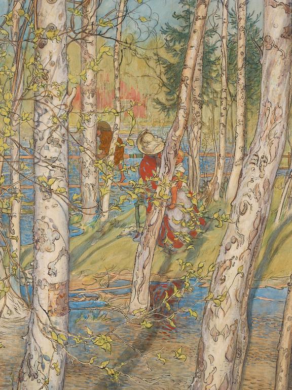 Carl Larsson, "Vårflod/Översvämning".