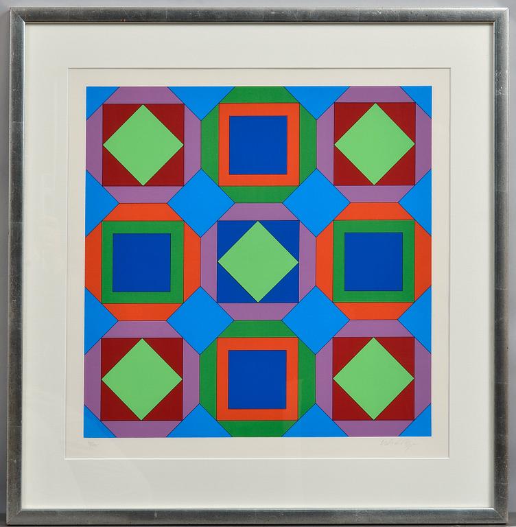 Victor Vasarely, "SANS TITRE".