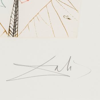 SALVADOR DALÍ,  Coulor-printed drypoint etchings, signed 86/250.