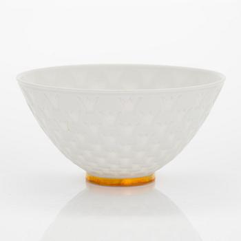 Gunnar Nylund, a porcelain bowl, marked G.N, Sveriges Riksdag, Rörstrand.