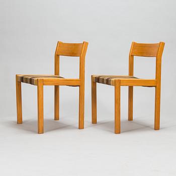 Eero Aarnio, ruokapöytä ja tuoleja, 6 kpl, "Pine", Asko 1960-luku.