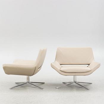 Jeffrey Bernett, a pair of 'Metropolitan' armchairs, B&B Italia Maxalto.