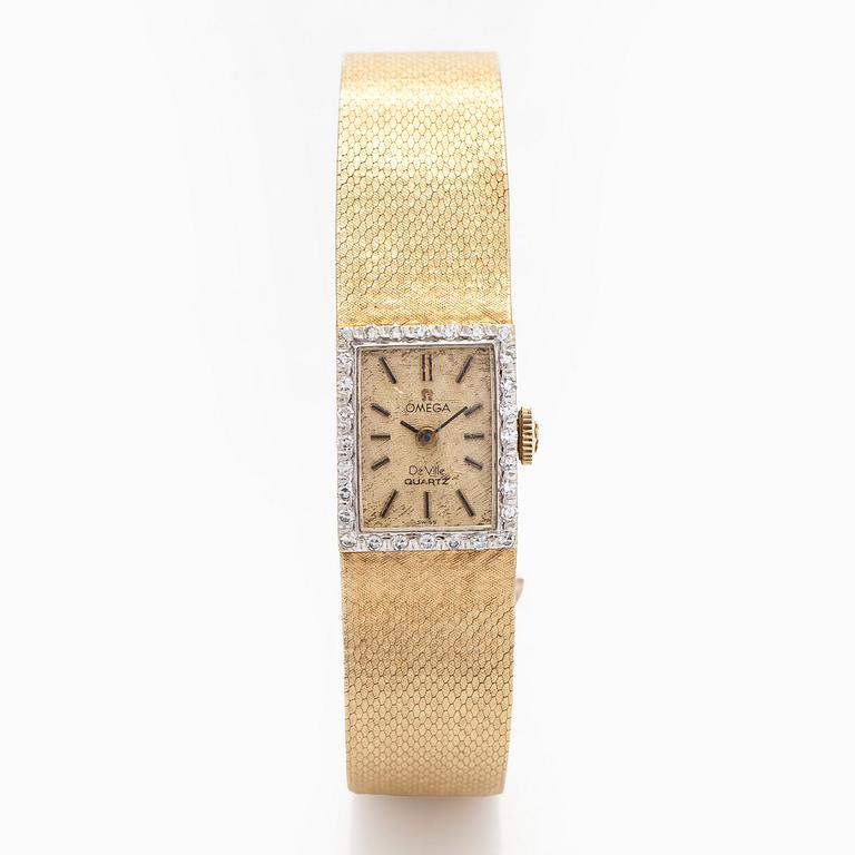 Omega, De Ville, armbandsur, 14 x 17,5 mm.