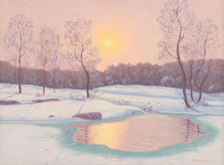 Otto Lindberg, oil on canvas, signed and dated 1946.