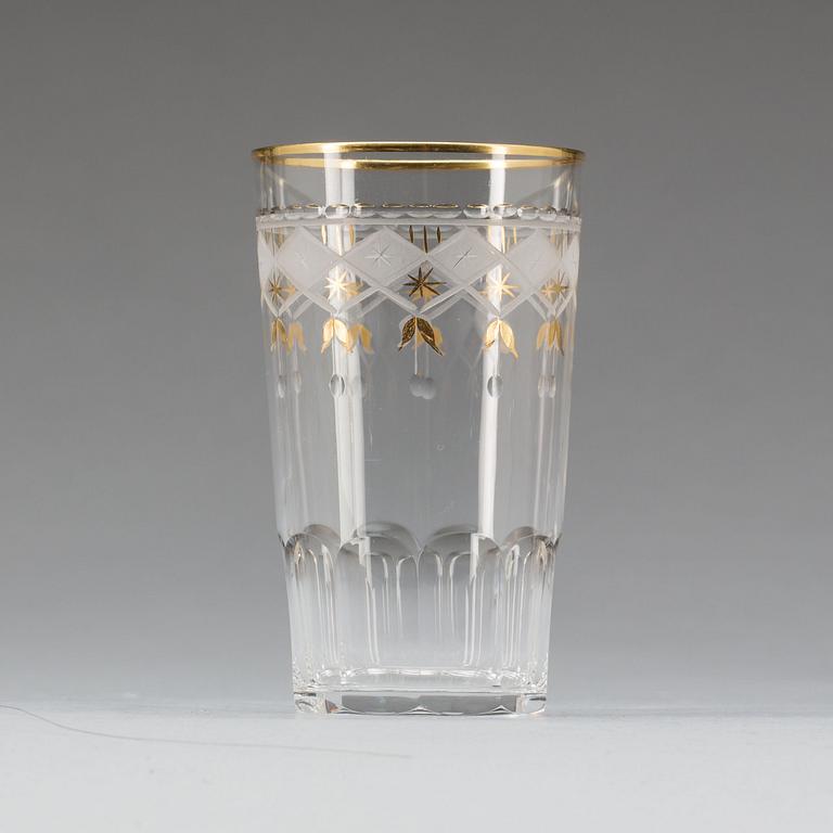 SELTERGLAS, 8 st, glas. "Odelberg", Kosta, 1900-talets andra hälft.