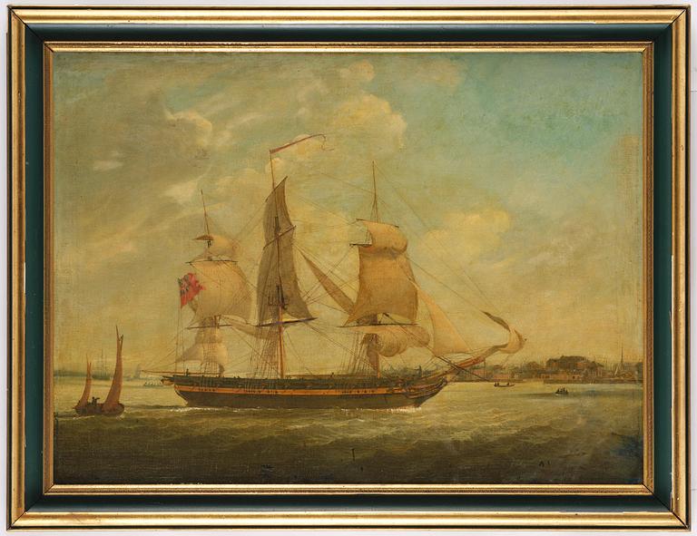 English school, early 19th century, Ship portrait.