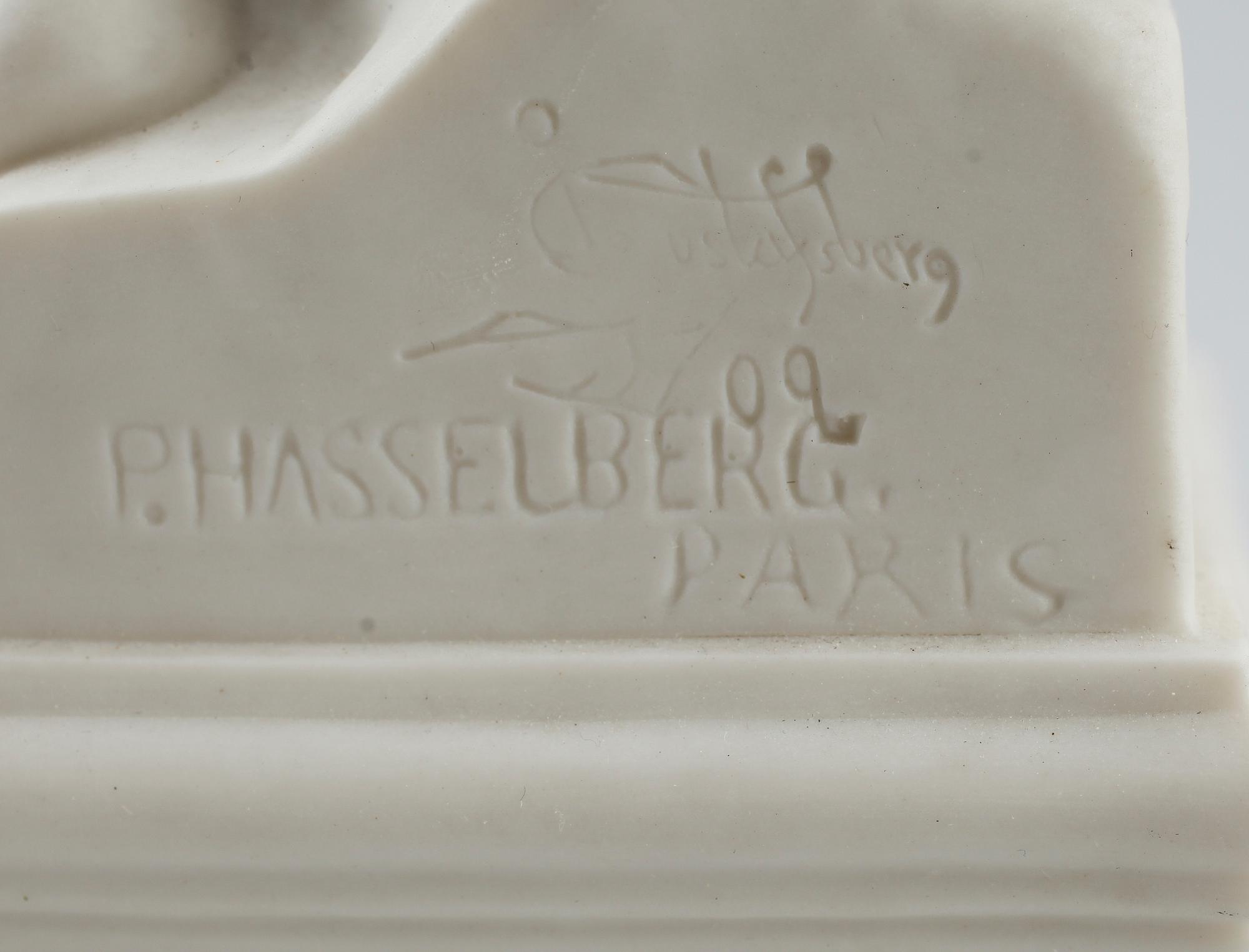 FIGUR, parian, Per Hasselberg, Gustafsberg 1909.